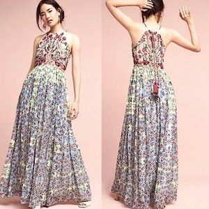 Anthropologie Bhanuni by Jvoti Beaded Maxi Dress